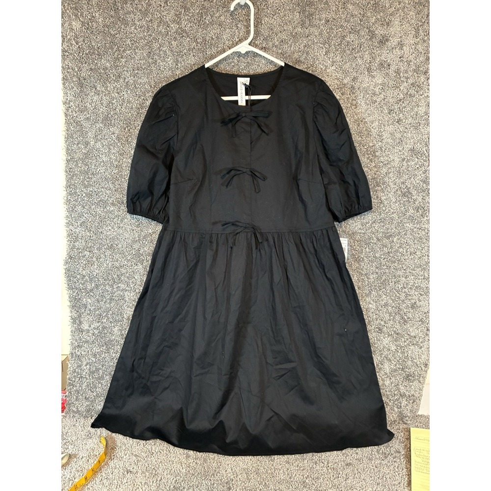 Grace & Karma Black Bow Dress XL